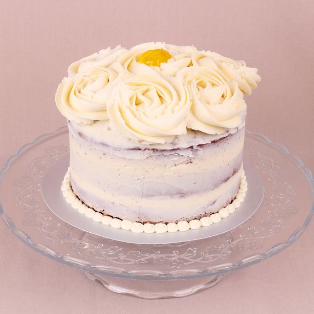 Сватбена капкейк торта Лимонов крем