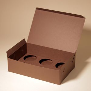 Мока подаръчна кутия за 6 кексчета