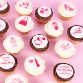 24 Mini Bachelorette Party Cupcakes
