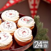Christmas Mini Vanilla Cupcake Set
