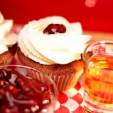 Cherry in Liquor Cupcake