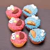 Elmo and Cookie Monster Cupcake Set