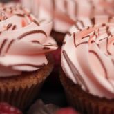 Raspberry and Chocolate Cupcake