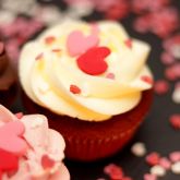 Six Cupcakes for Love for Valentine’s Day