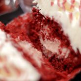 Set of 12 Red Velvet and Strawberry White Chocolate Mousse Cupcakes