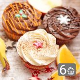 Six Christmas Cupcakes