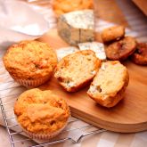 Muffin with Blue Cheese and Figs