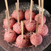 Vanilla and Ruby Chocolate Cake Pops