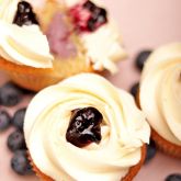 White Blueberry Cupcake