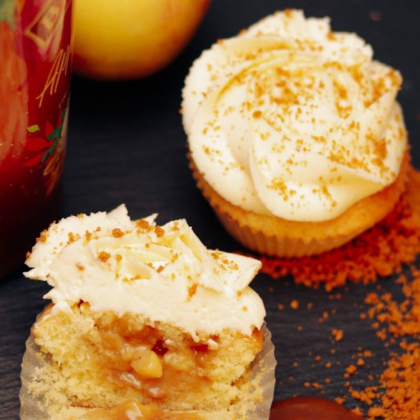 Apple Pie Cupcake with Baileys Apple Pie