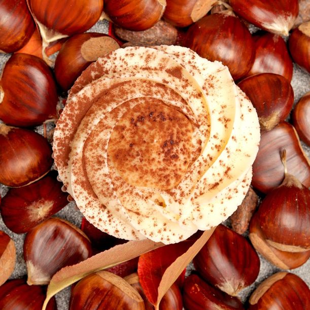 Chestnut in Rum and Сocoa Cupcake