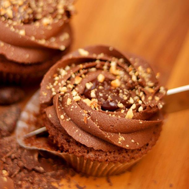 Chocolate and hazelnuts Cupcake