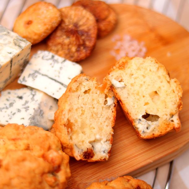 Muffin with Blue Cheese and Figs