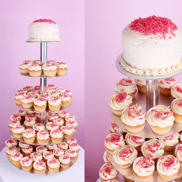 Vanilla Wedding Cupcake set