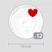 Decoration with 12 Hearts