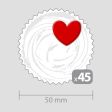 Decoration with 45 Hearts for Mini Cupcakes