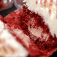 Red Velvet and Strawberry White Chocolate Mousse Cupcake