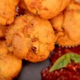 Мини мъфин Сушени домати, пармезан и босилек