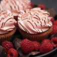 Raspberry and Chocolate Cupcake