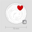 Decoration with 6 Hearts