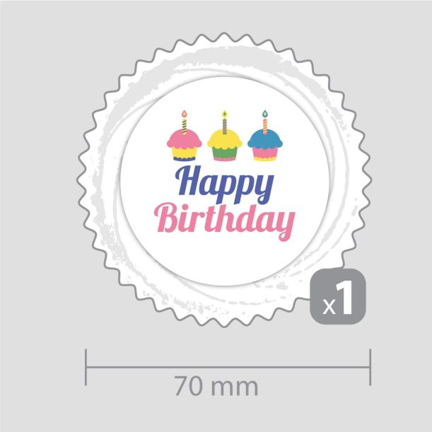 Декорация Честит рожден ден – за едно кексче