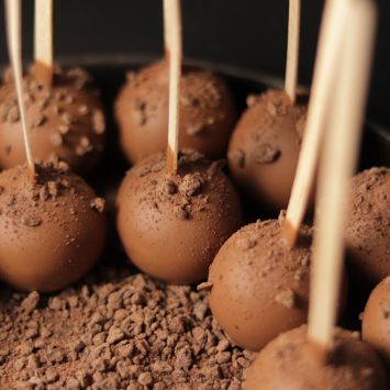 Cocoa and Milk Chocolate Cake Pops