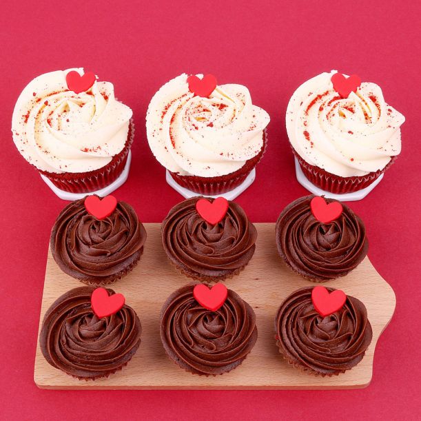I Love You cupcake set 