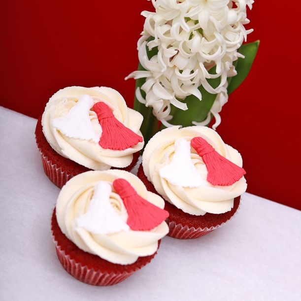 Red Velvet Cupcake Martenitsa