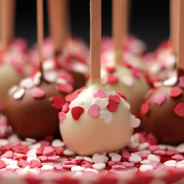 Red Velvet Cake Pops Collection „I Love You!“