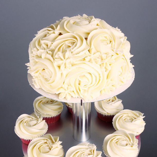 Red Velvet Wedding  Cupcake Set