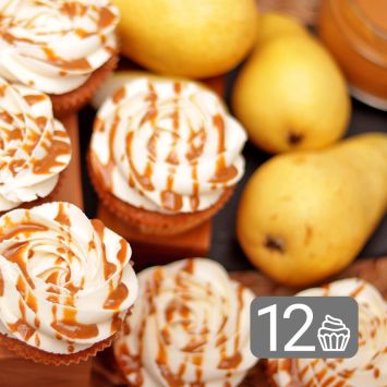 12 Pear Cupcakes Set