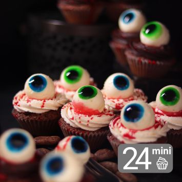 24 Monstrous Mini Cupcakes for Halloween