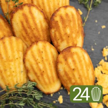 24 Cheddar and Thyme Madeleines