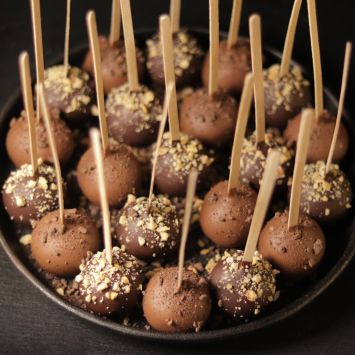 Milk and Dark Chocolate Cocoa Cake Pops Collection