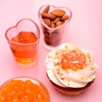 Amaretto and Apricot Cupcake