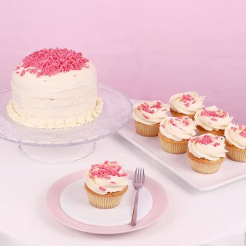Vanilla Wedding Cupcake Set Sample
