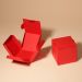 24 червени единични кутии за кексчета