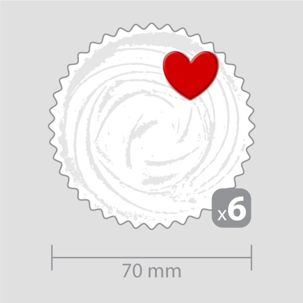 Decoration with 6 Hearts